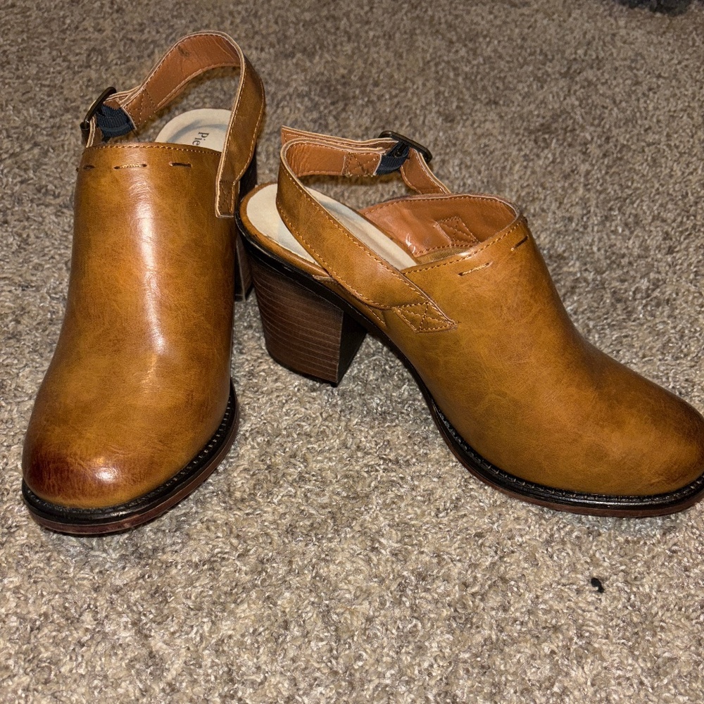 Brown Comfy Heels